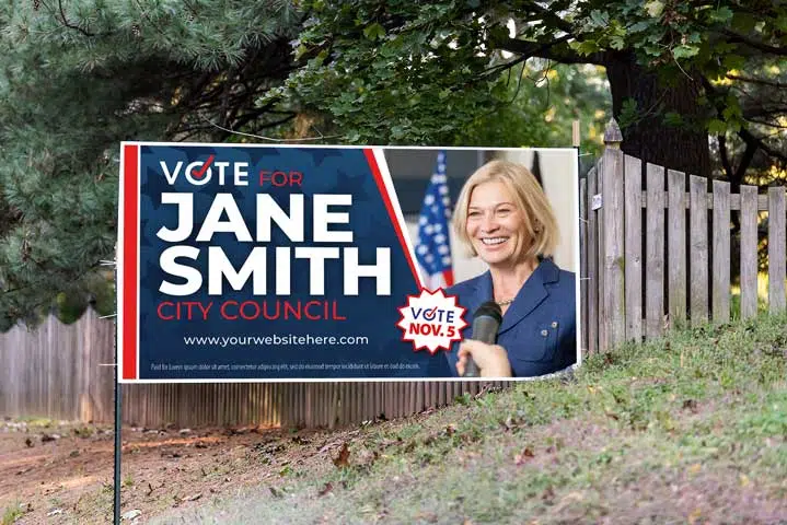 Larger Political Sign Printer Indiana