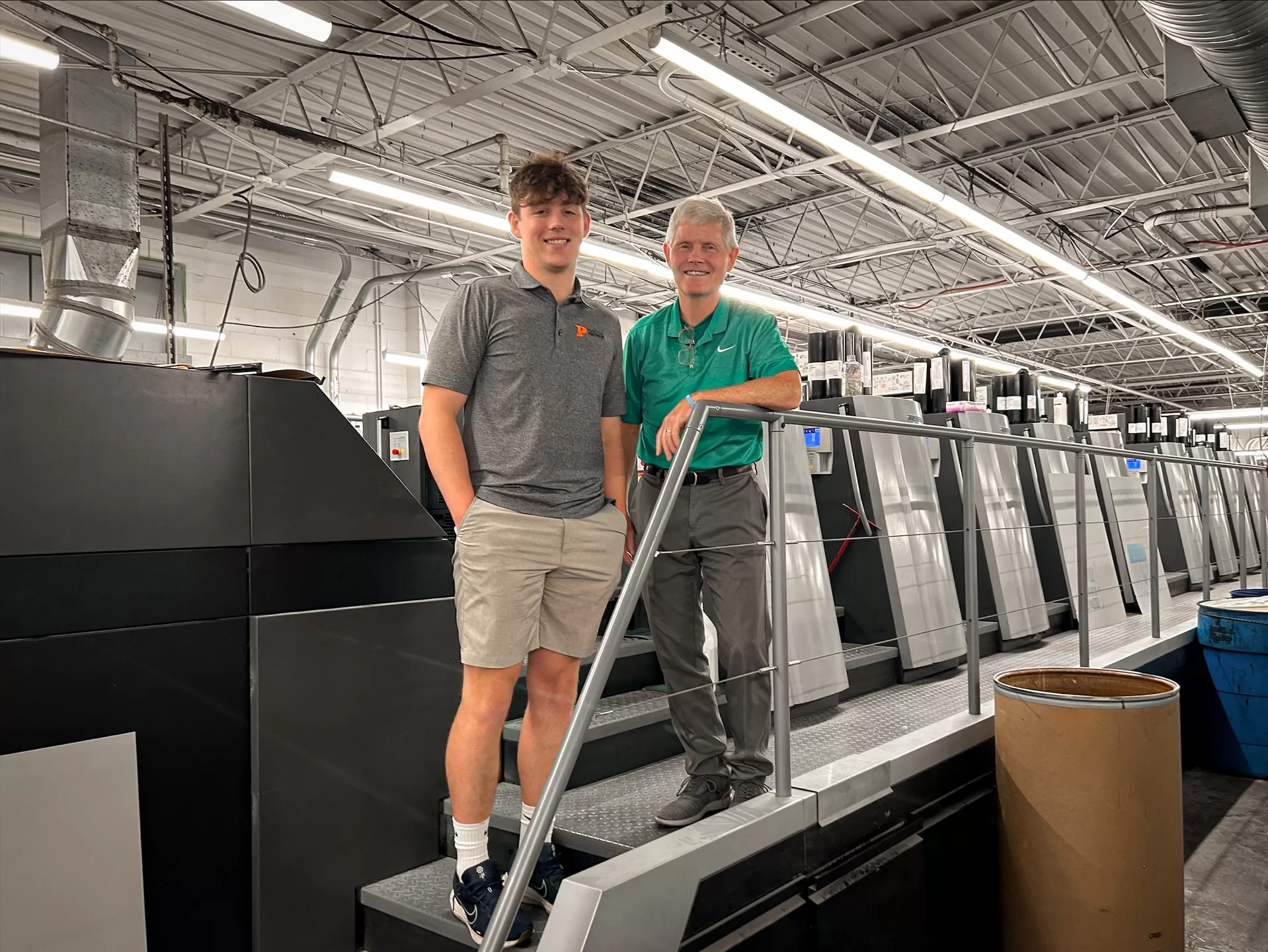 Logan O'Brien & Joel O'Brien on Heidelberg Speedmaster XL 106